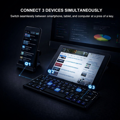 FlexType™ Portable Laptop Keyboard – Turn Your Phone Into A Workstation